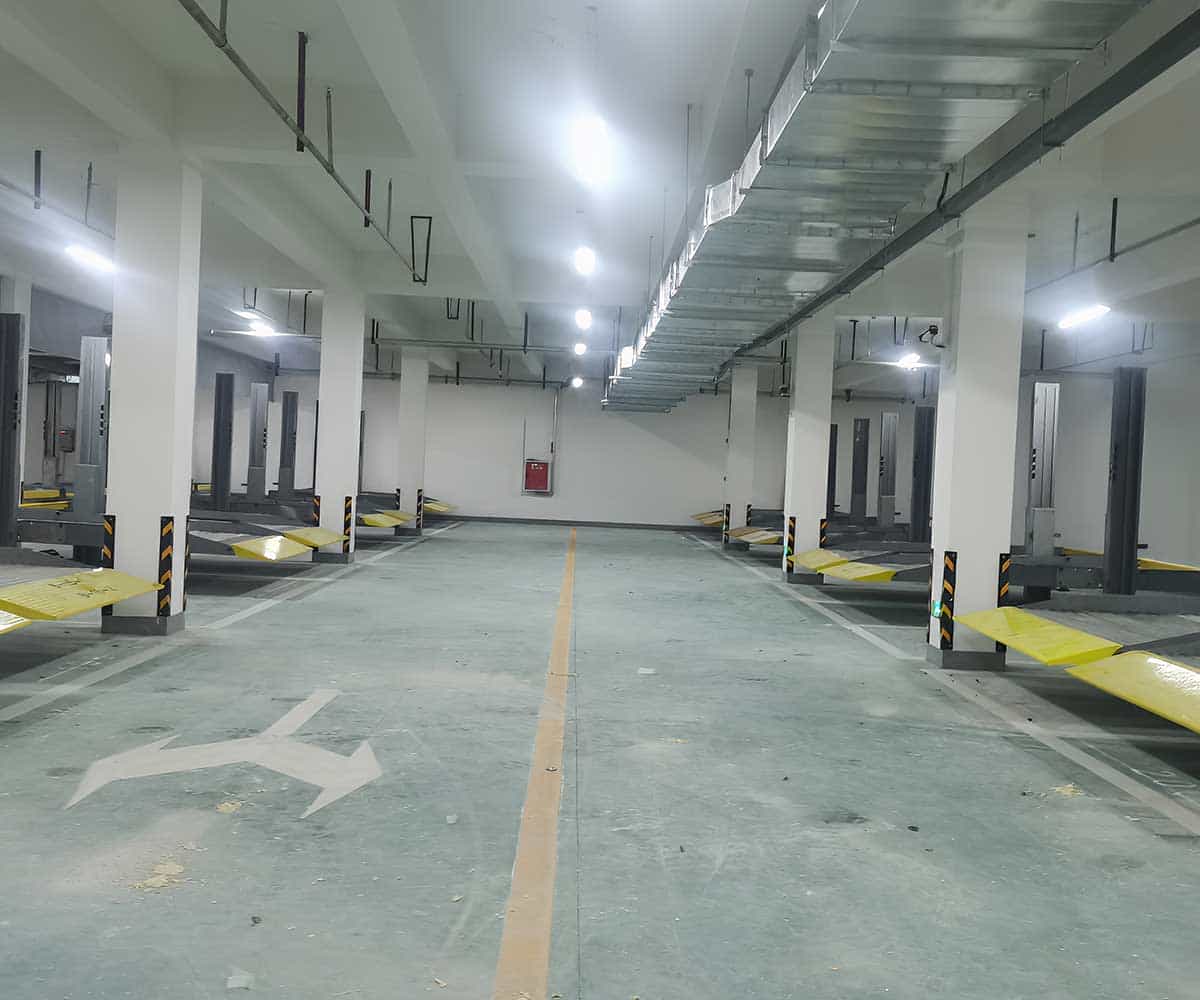 两柱式立体停车设备平面标准尺寸探讨